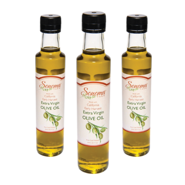 3 Pack of 250ml Bottles of Extra Virgin Olive OIl