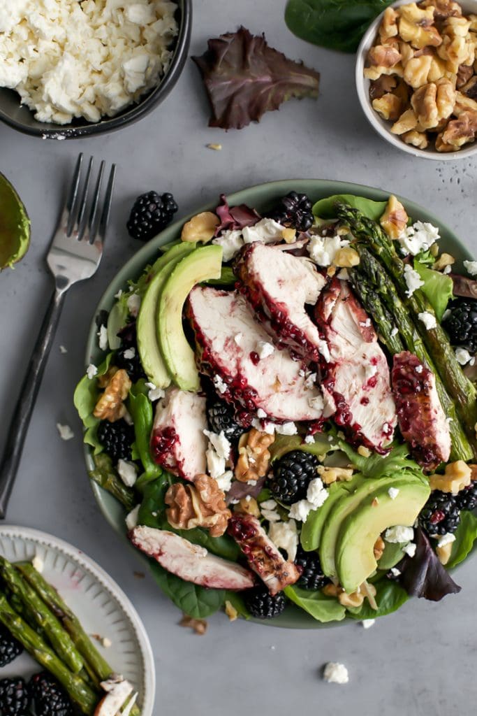 Fruit Chicken With Pomegranate Balsamic Salad Recipe Sonoma Farm