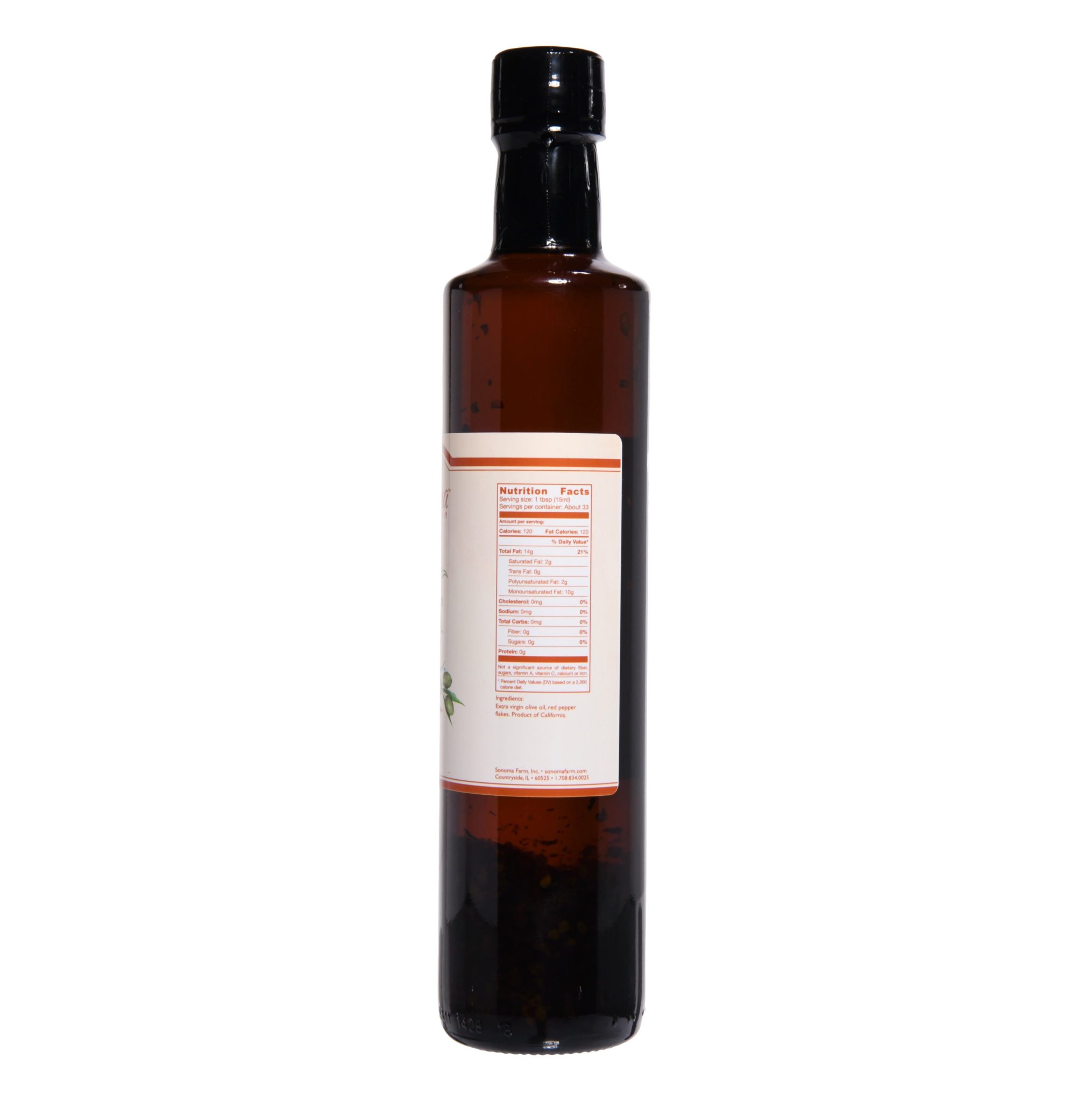 Hot Pepper Infused Extra Virgin Olive Oil With Red Pepper Flakes 500ml 169oz Sonoma Farm