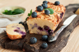 Blueberry Pound Cake with Lemon Infused Olive Oil Recipe