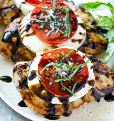 Grilled Balsamic Chicken and Tomato Mozzarella Recipe