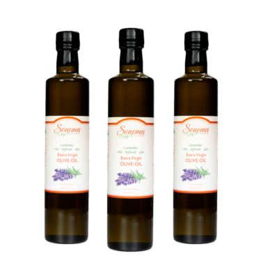 3 Pack of Lavender Infused Extra Virgin Olive Oil