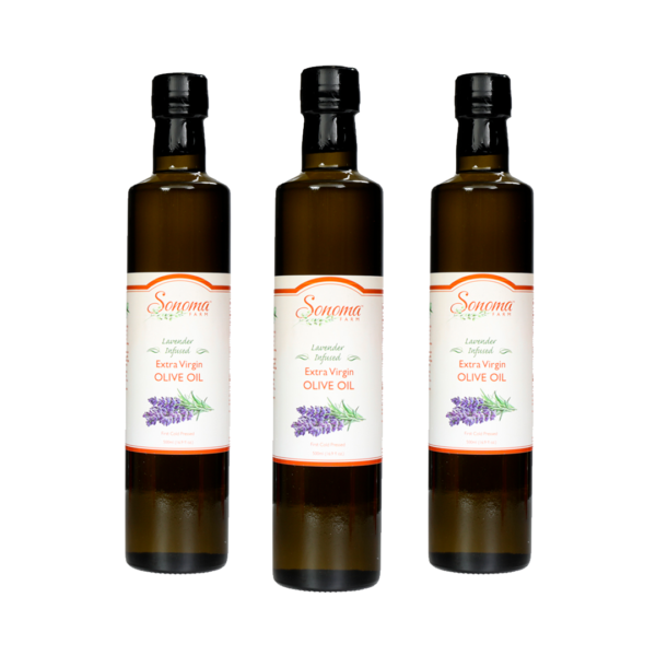 3 Pack of Lavender Infused Extra Virgin Olive Oil