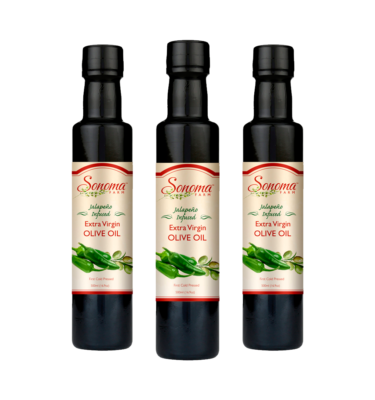 3 pack of Jalapeno infused olive oil - 500ml